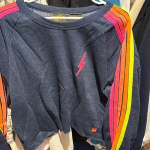 Women’s aviator nation crop crew neck